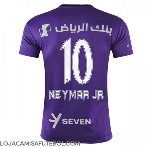 Camisa de Futebol Al-Hilal Neymar Jr #10 Equipamento Alternativo 2024-25 Manga Curta